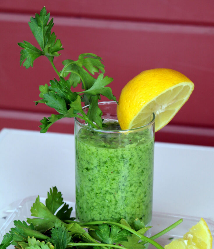 Italian Parsley Banana Lover Drink from the best food blog 5starcookies