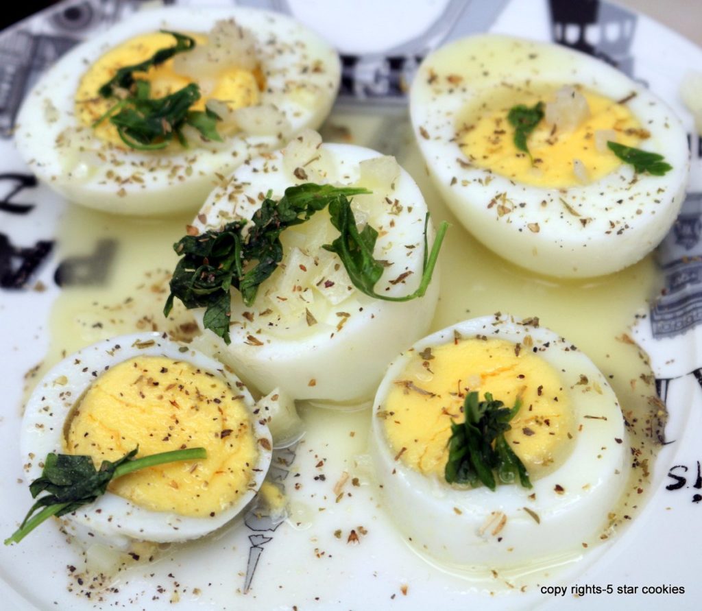 Picture of Garlic Sauce Boiled Eggs-Easy WOW - 5 Star Cookies