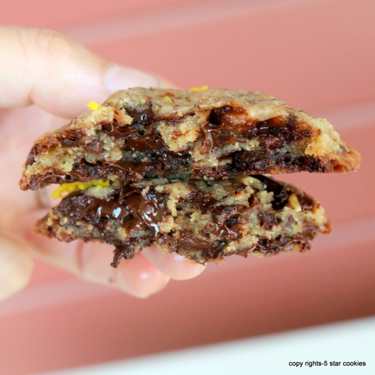 chocolate chip cookies orange intense from 5starcookies