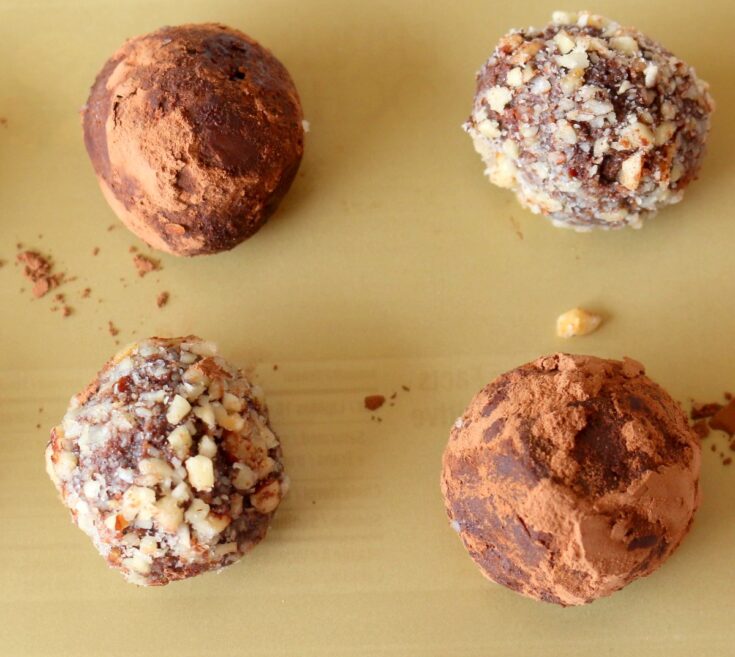 Boozy Vodka Espresso Truffles no bake