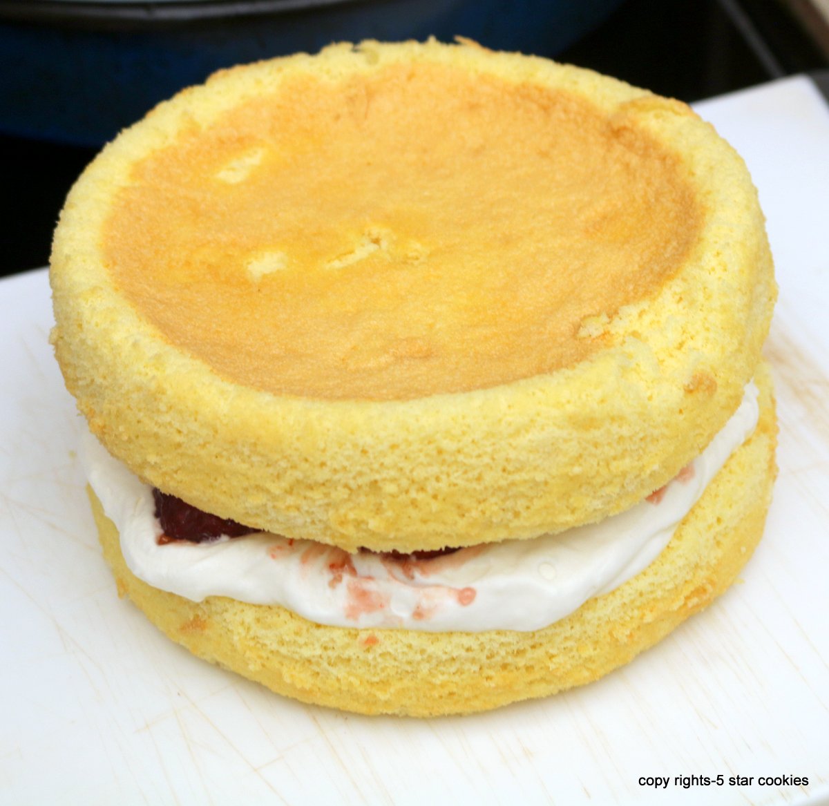 Sponge Cake 6 inch pan How to make it 5 Star Cookies