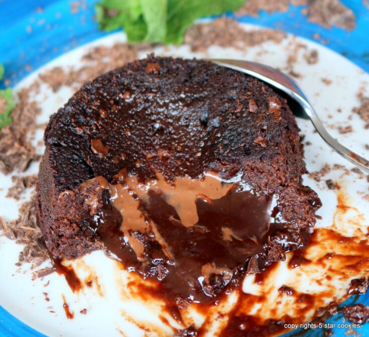 Mint Nutella Lava Cake